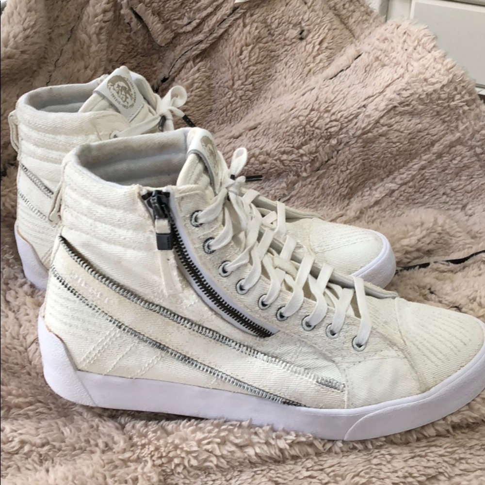 DIESEL D-STRING PLUS WHITE SNEAKERS 👟
